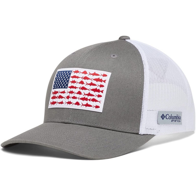 Columbia unisex-adult Pfg Fish Flag Mesh Snap Back - Image 5